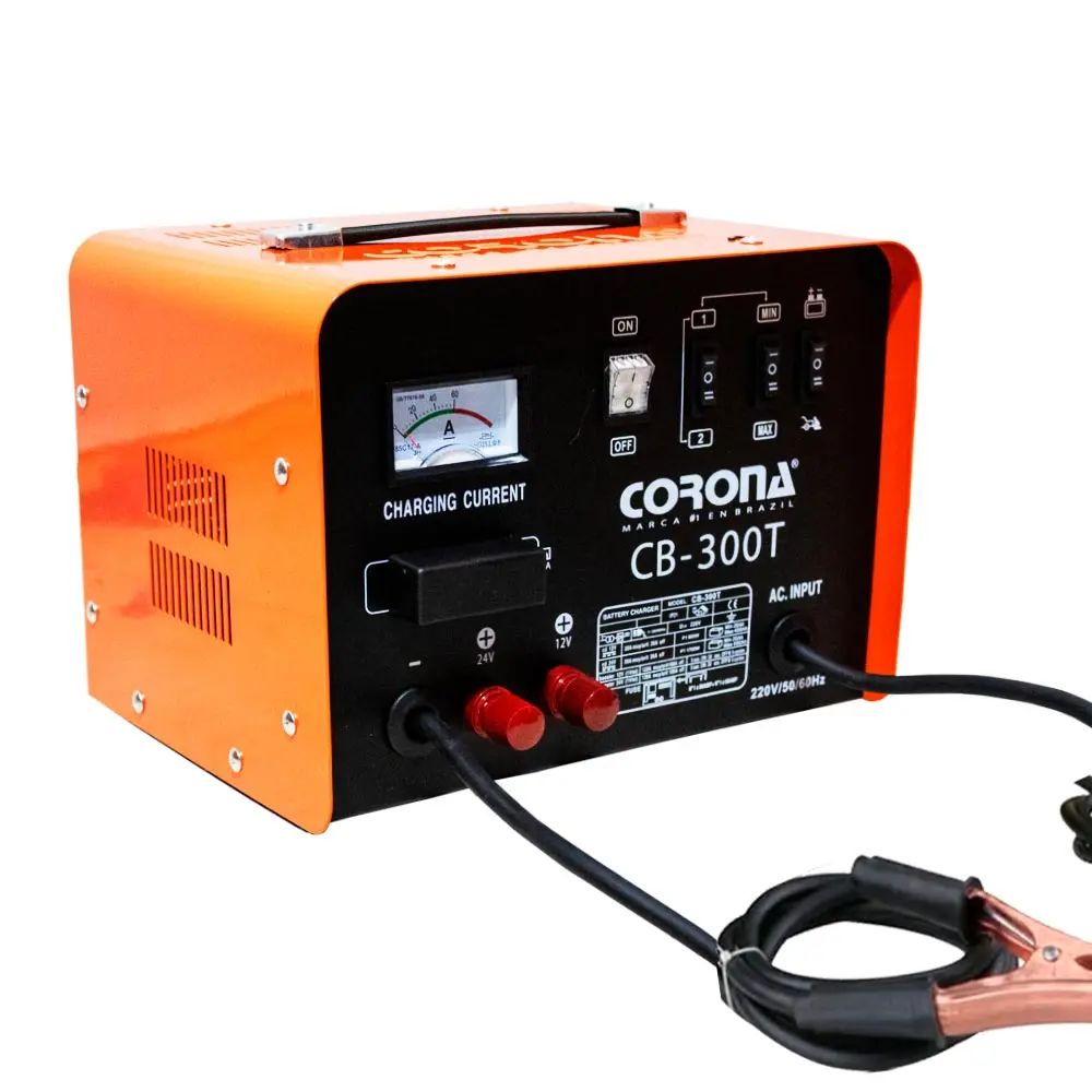 CARGADOR DE BATERIA/ ARRANCADOR 12V/24V MARCA: CORONA MOD: CB300T 