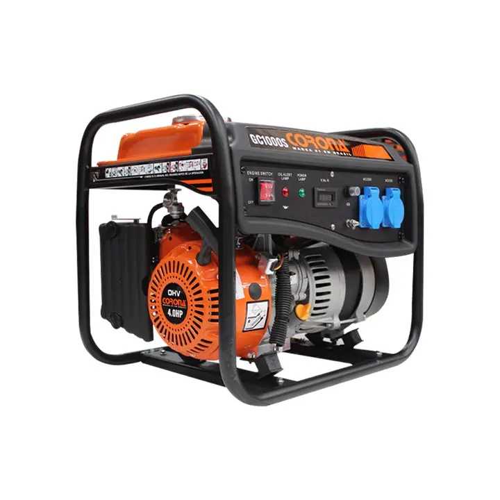 GENERADOR A GASOLINA, 800W-1000W, MARCA: CORONA MOD: GC1000S/0.8KW