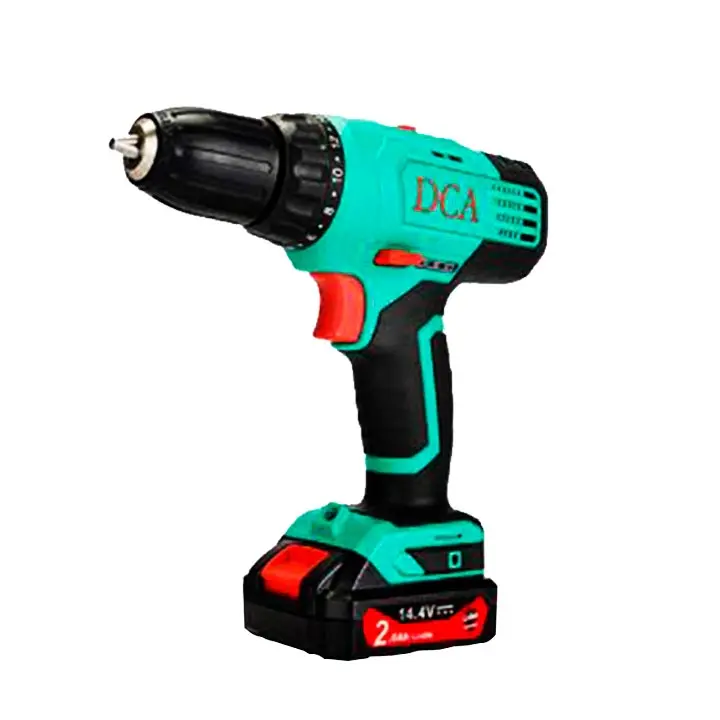 TALADRO ATORNILLADOR INALAMBRICO MARCA DCA, MODELO: ADJZ18-10EM, 14.4V (8PC/1CTN)