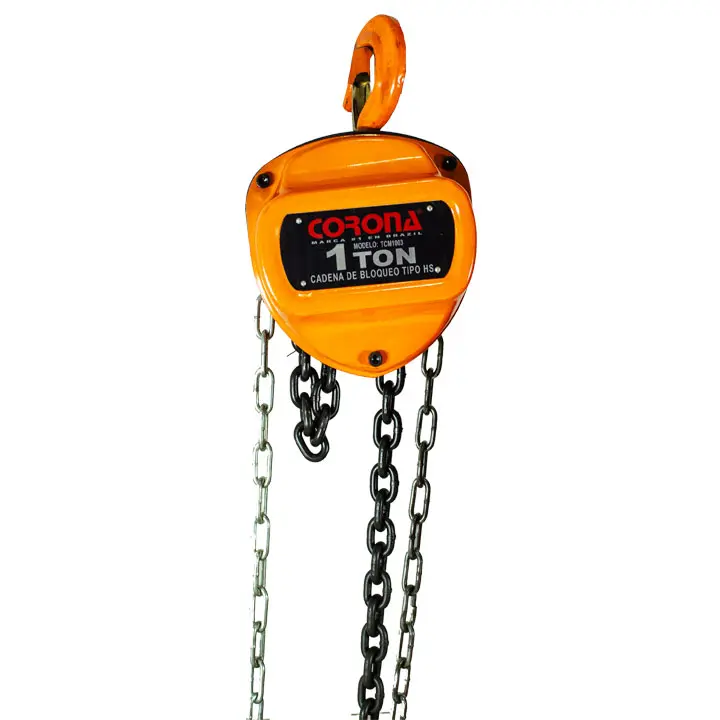TECLE MANUAL DE CADENA DE 1T X 3M, MARCA: CORONA MOD: TCM1003 (1PC/1CTN)