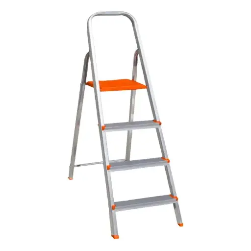 [ESC0063                                 ] ESCALERA DE ALUMINIO MARCA: CORONA MOD: ESC0063, 4 PELDAÑOS
