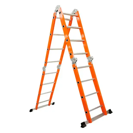 [EM2016MC                                ] ESCALERA MULTIUSO DE ALUMINIO, MARCA: CORONA MOD: EM2016MC DE 16 PELDAÑOS 