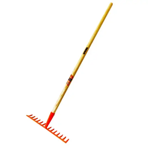 [RAC14L] RASTRILLO DE ACERO CABO LARGO, MOD: RAC14L MARCA: CORONA (12PCS/1SACO)